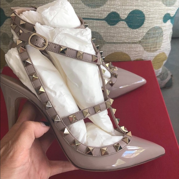 Valentino Rockstud Leather Slingbacks T.100 - Picture 5 of 8